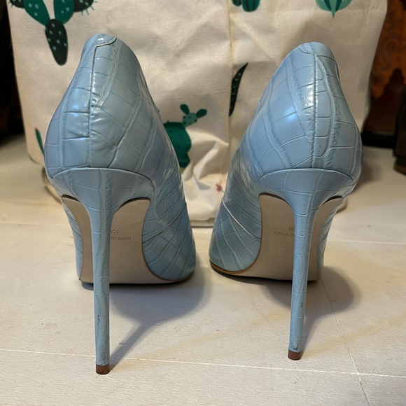 Steve Madden Women's Vala Pump in Light Blue Croco, Size 10 - Picture 4 of 6
